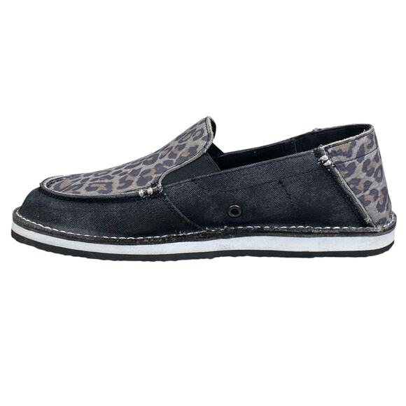 Shyanne Women's Rank 45 Grey Cheetah Print Moc Slip On Size US 8.5 - Picture 2 of 11